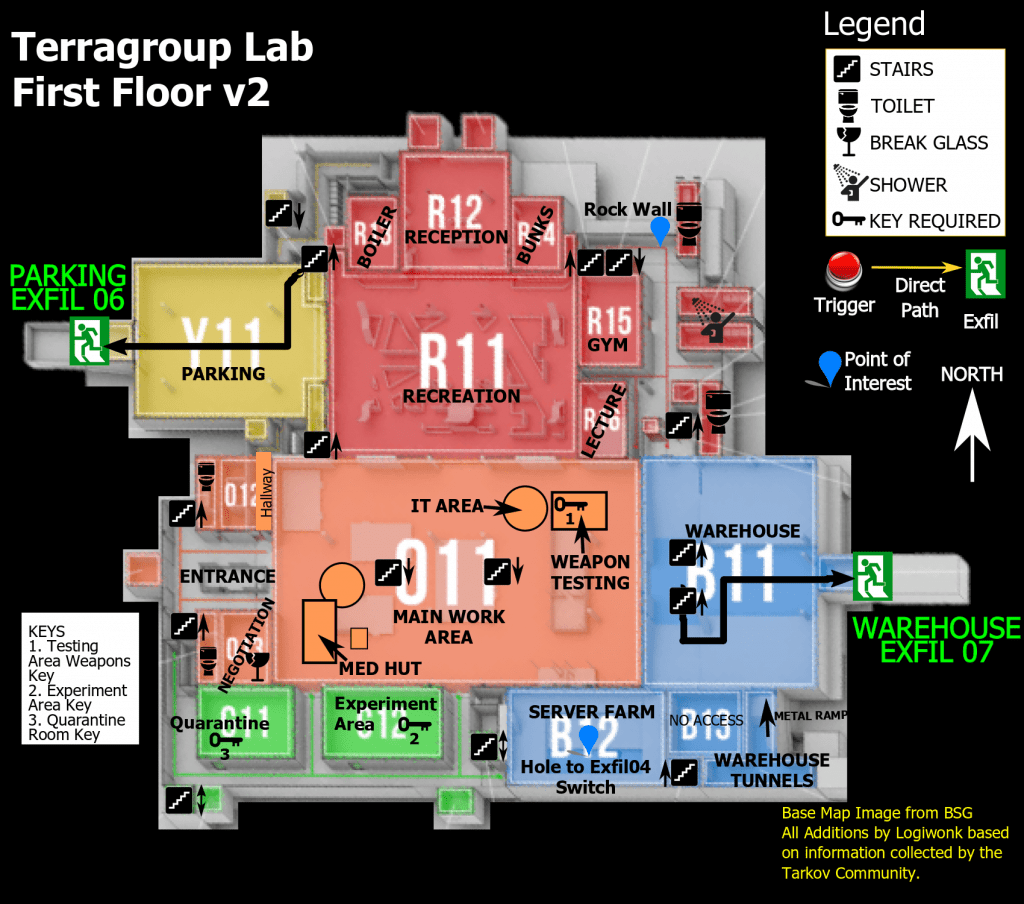 Tarkov The Lab Map